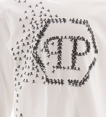 Philipp Plein Bluse - Optical White m. Print