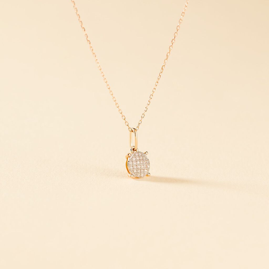Collier Princesse Or Rose Diamant
