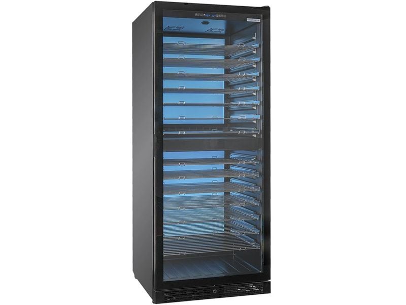 Kibernetik Weinkühlschrank WKH600A Rechts, Schwarz Weinklimaschrank 2 Zonen