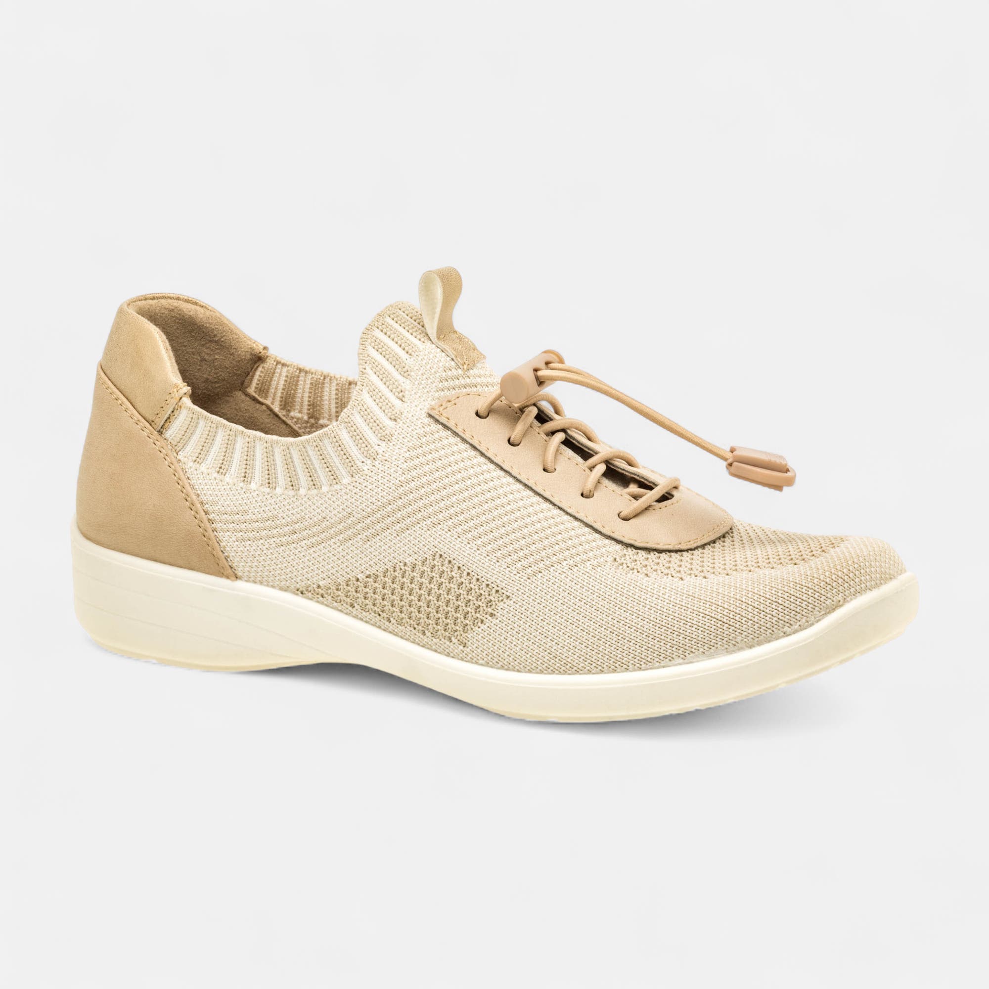 Derbies pieds sensibles Femme beige