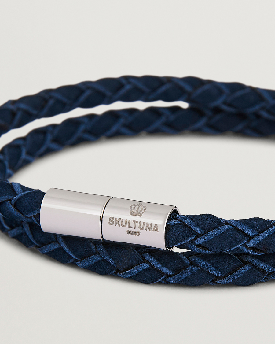Skultuna The Suede Bracelet Blue