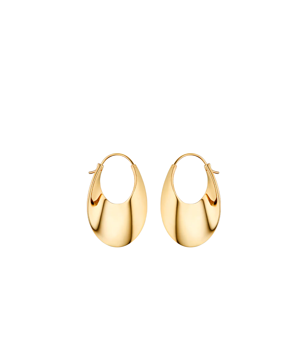 Créoles Slim Éole - Dorée à l’or 24 carats