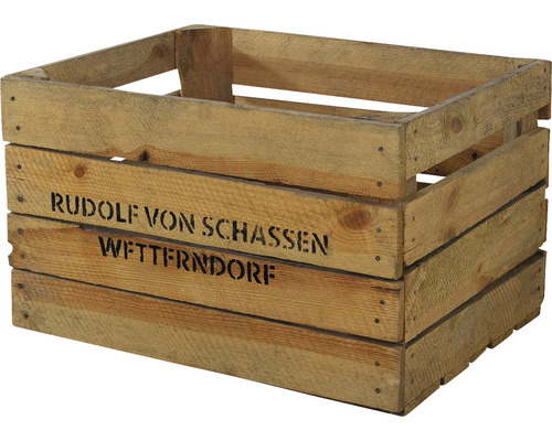 Houten kist Rudolf von Schassen 50x40x30 cm