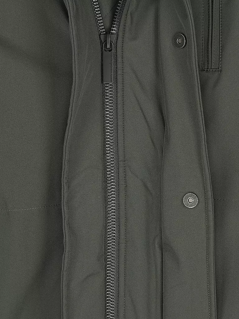 KNOWLEDGE COTTON APPAREL Softshell Parka grün