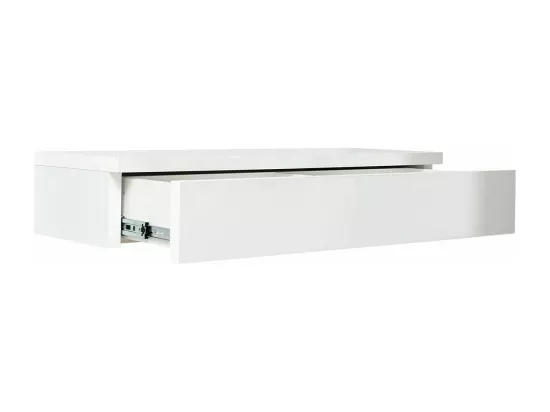 Coiffeuse Providence 186, Blanc brillant|Blanc, 20x100x38cm