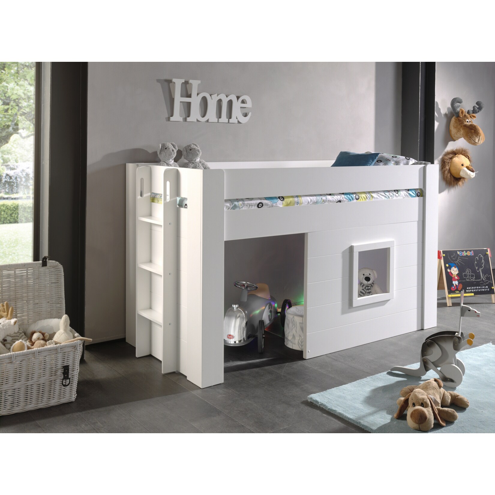 Vipack halbhohes Bett Noah, 90 x 200 cm