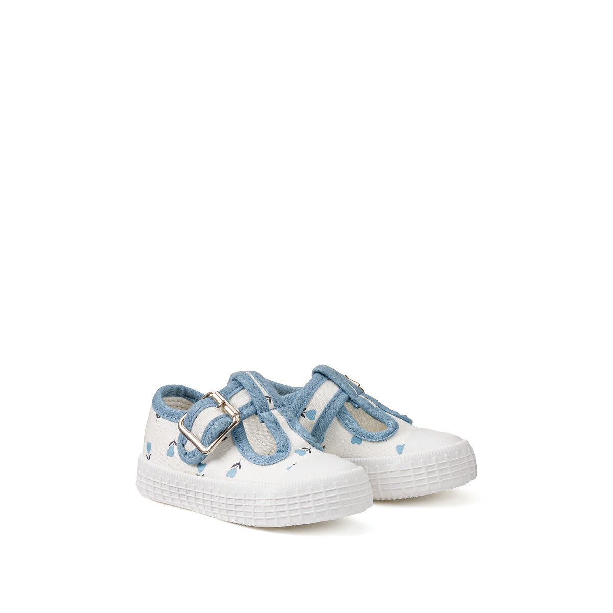 COLEÇÕES LA REDOUTE<br>Tênis estilo bailarina com fivela, estampa floral