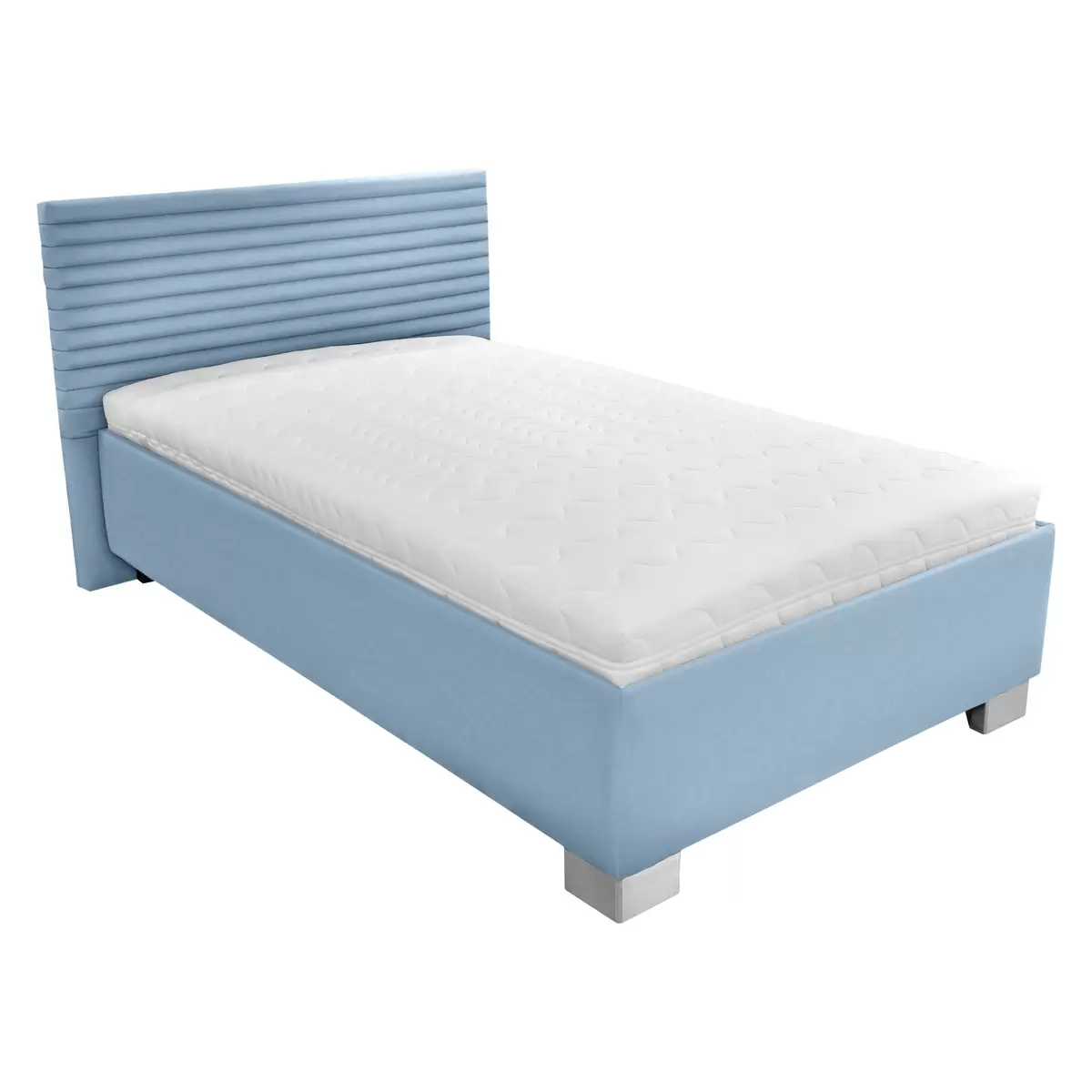 Polsterbett Como 120x200 Hellblau