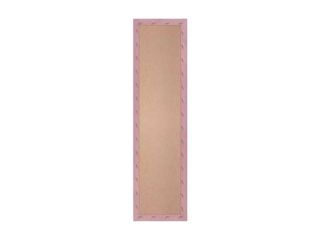 DHOME Lot de 6 Panneaux Rembourrés en Tissu Aqualine Autocollants pour Mur Acoustiques Absorbants Protection contre les Chocs (Rose, 60x20cm, x6)