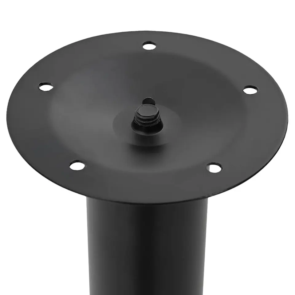vidaXL - Tafelpoot - Zwart - IJzer - 2 stuks