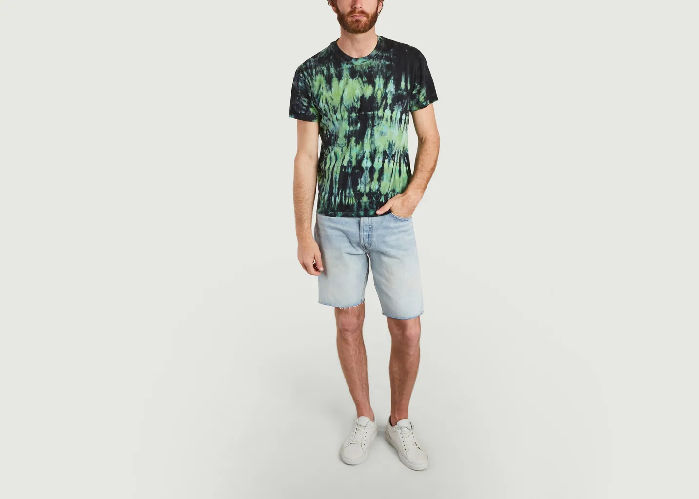 T-Shirt Tie & Dye en coton AMI Paris