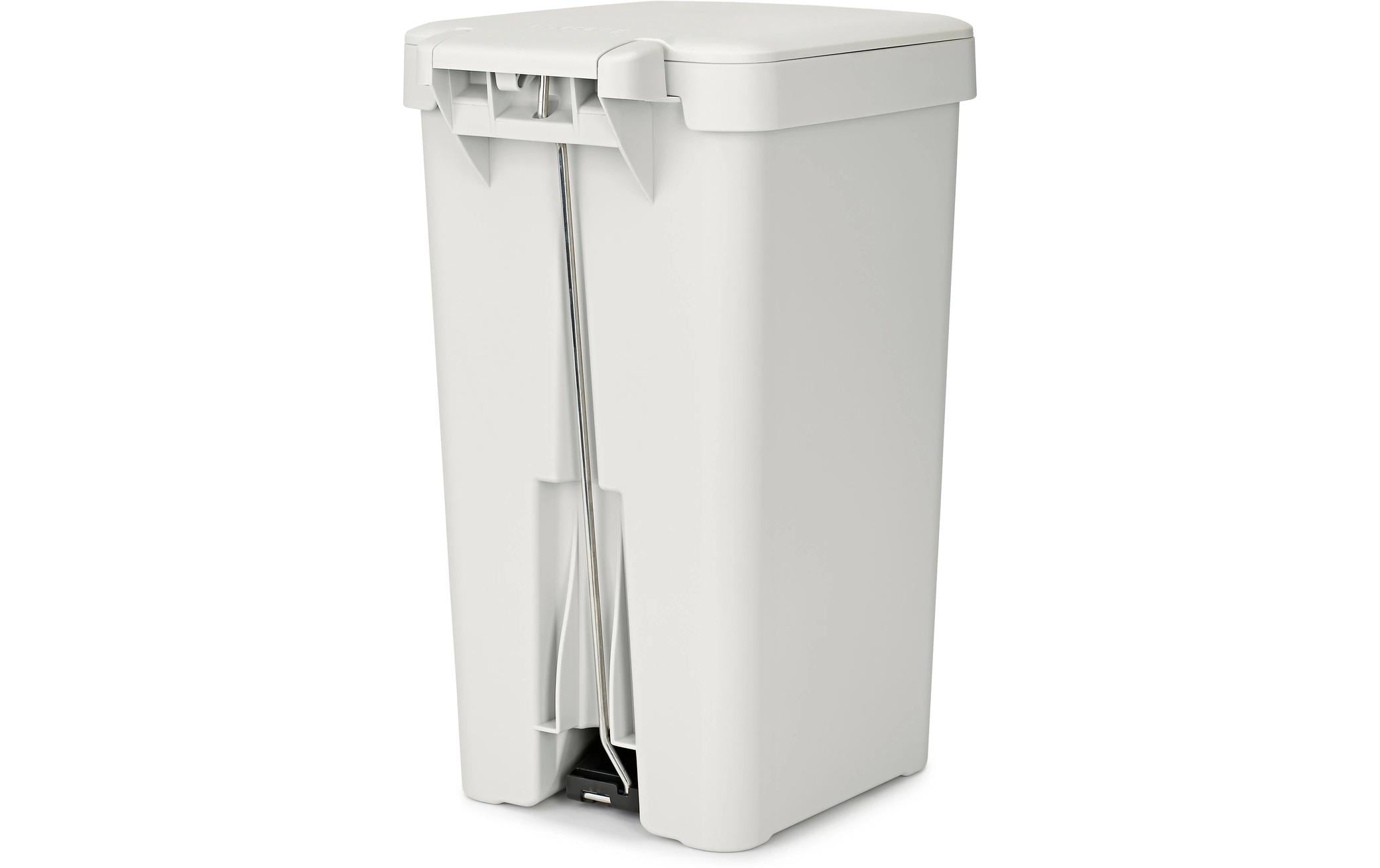 Recyclingbehälter StepUp 16 l, HellgrauTreteimer für Recycling Materialien