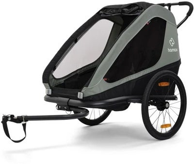 Hamax Traveller Sykkelvogn, Khaki Green/Black