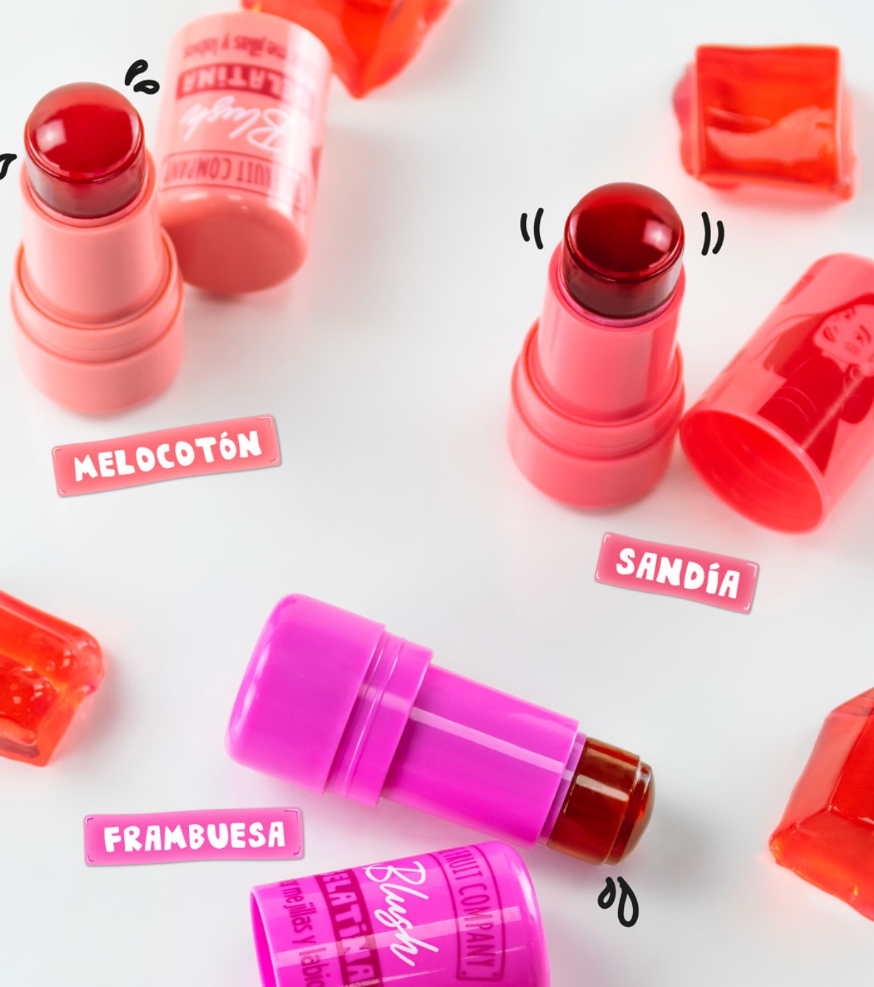 The Fruit Company - Jelly Lip e Cheek Tint - 01: Pêssego