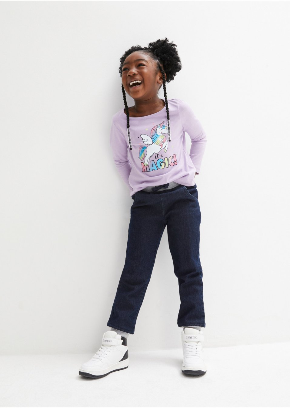 Pantalon thermo fille avec doublure en jersey