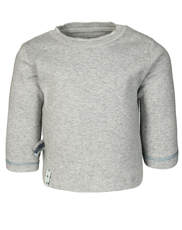 Langarm-Shirt KIRAZ UNI in grau melange