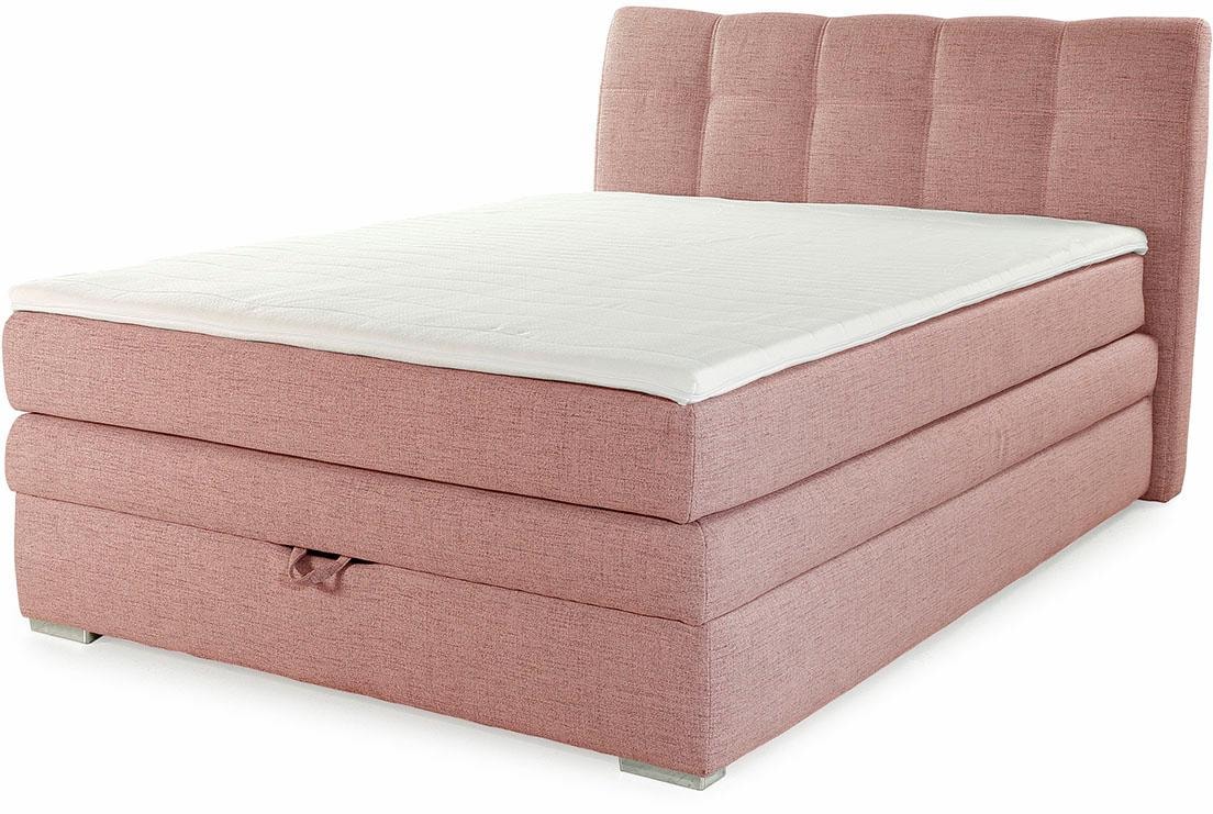 Jockenhöfer Gruppe Boxspringbett »Amelie« mit Bettkasten und Topper, erhältlich in 120 & 140cm Breite