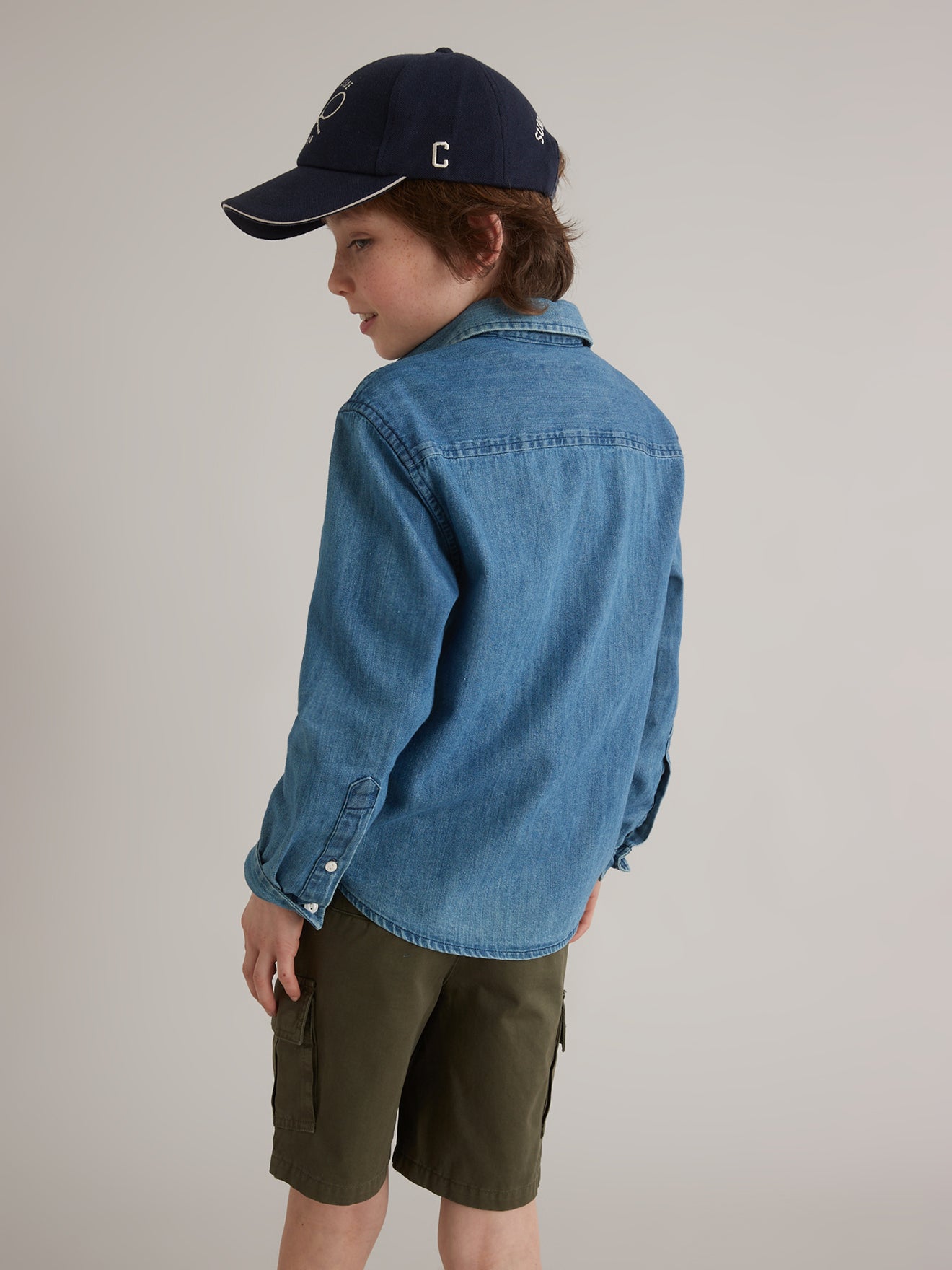 Chemise en denim garçon