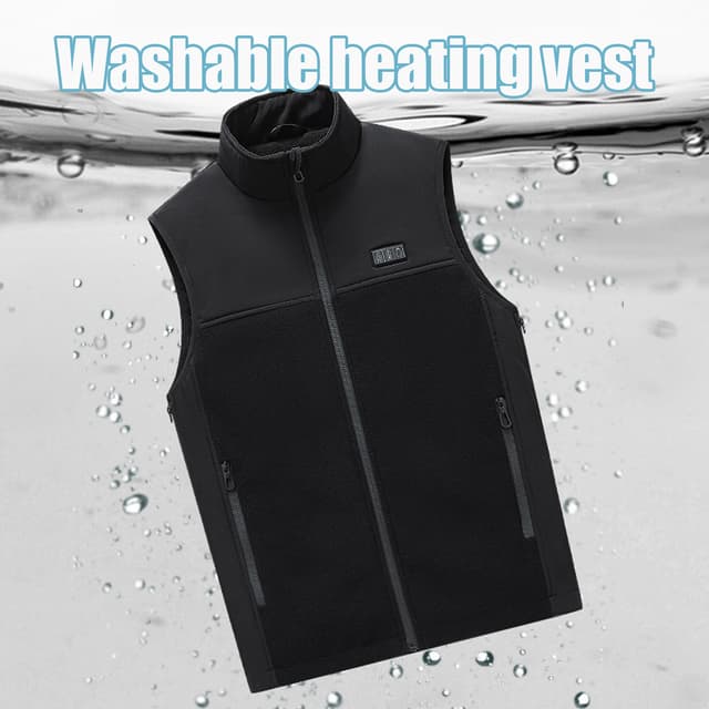 Varmevest 13 varmezoner Sort L/XL