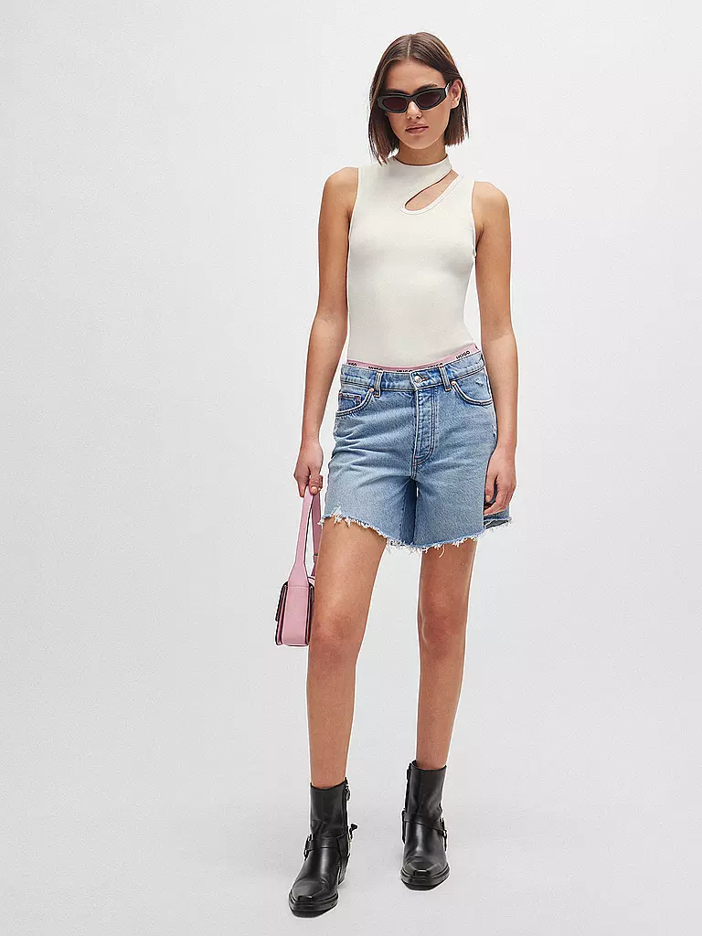 HUGO Jeansshorts GEALEA hellblau