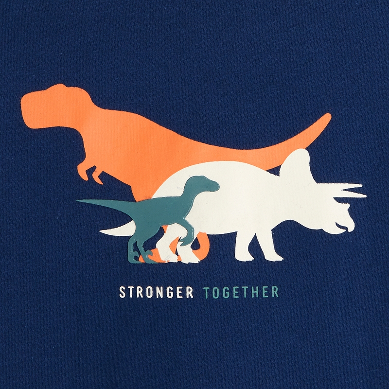 T-shirt motif dinosaures bleu garçon