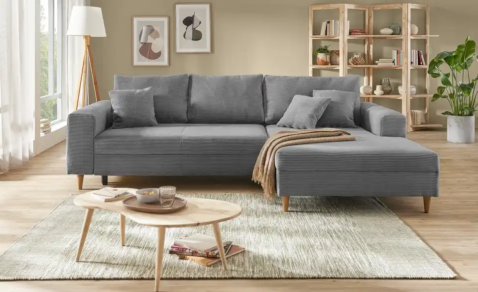 Ecksofa Bern Grau rechts