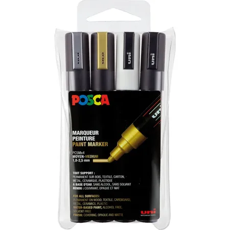 Posca Marker UNI POSCA PC-5M 4er Set