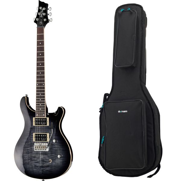 Harley Benton CST-24T Black Flame Bundle