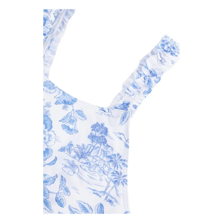 Tartine et Chocolat Maillot 1 pièce à Fleurs | Bleu