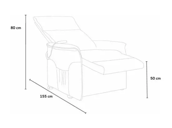 Fauteuil relax électrique inclinable lève-personne et roues Horizon
