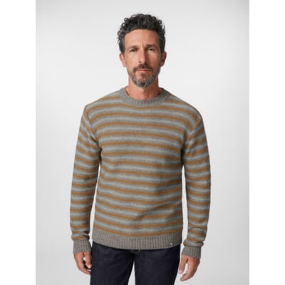 Herren-Strickpullover, Natur-Ocker