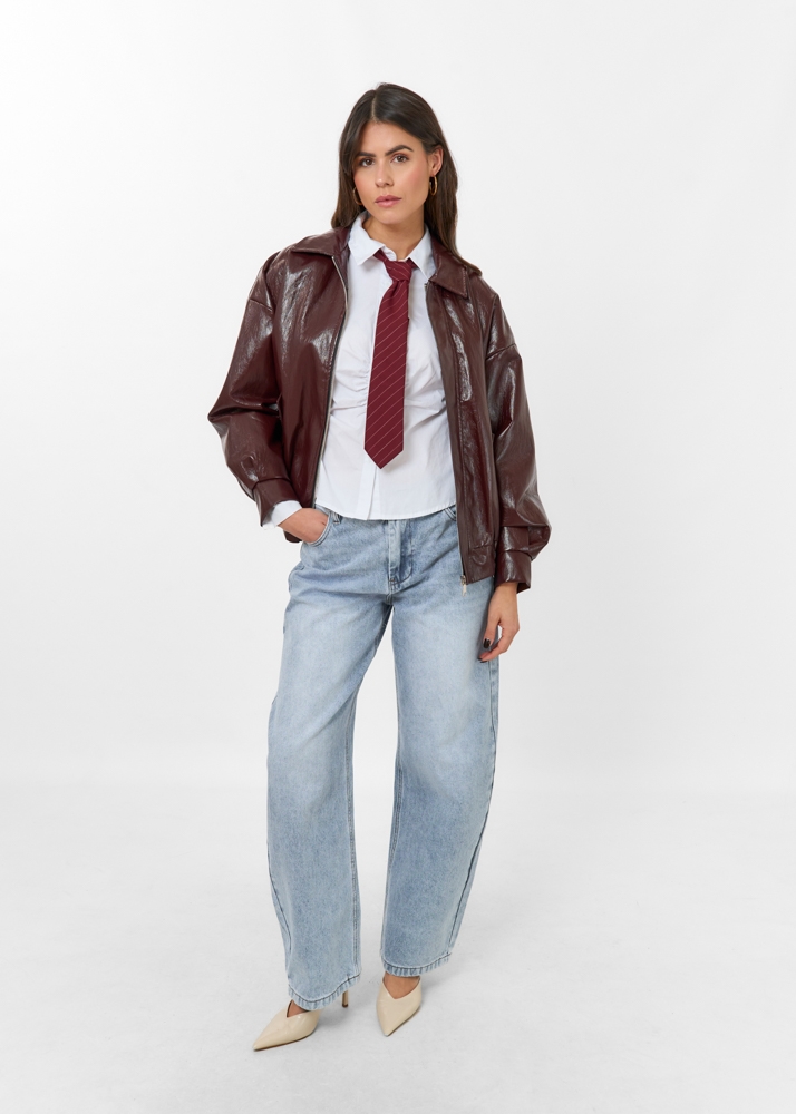Nikkie stropdas burgundy