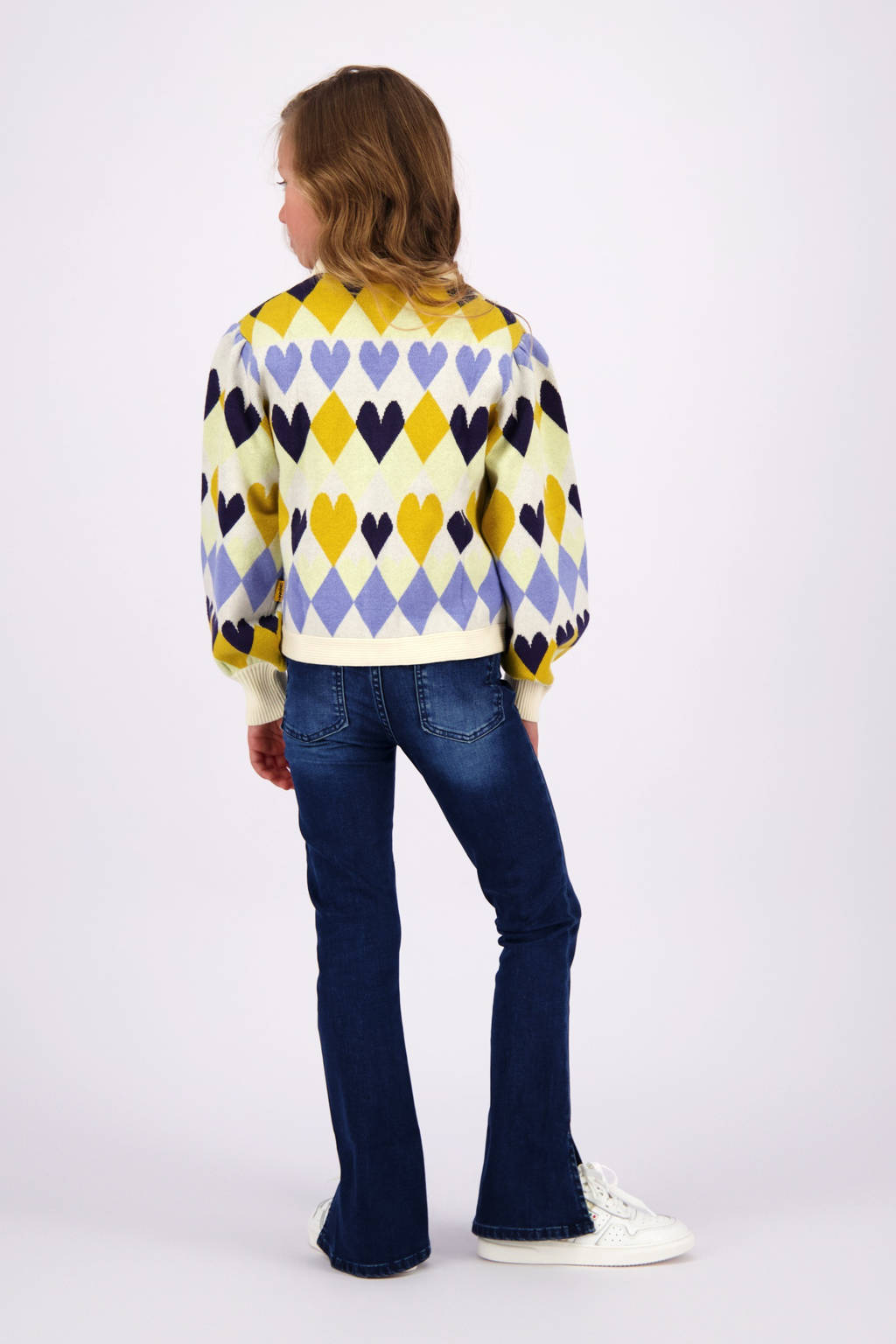 Vingino flared fit jeans dark blue denim