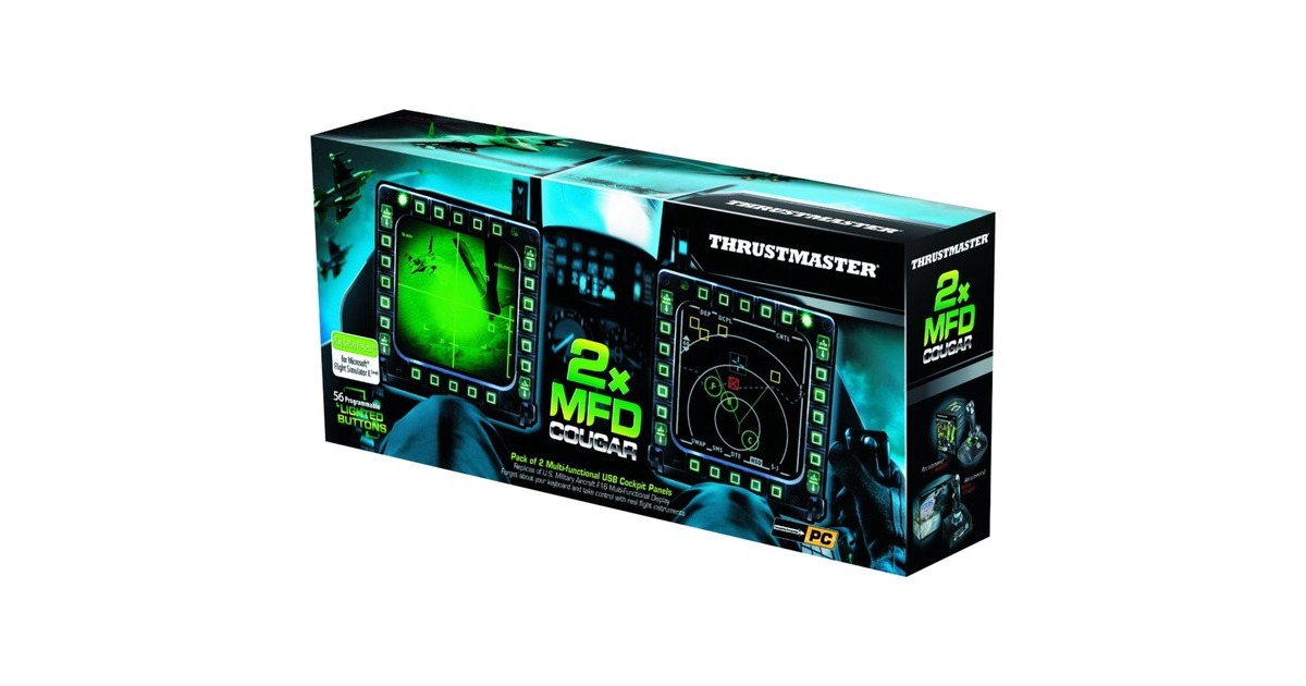 ThrustmasterMFD Cougar Pack instrumentenpaneel  (Zwart, PC)