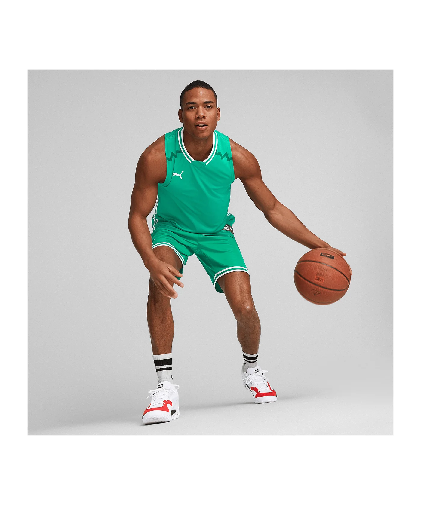 PUMA Hoops Team Game Trikot Grün F06