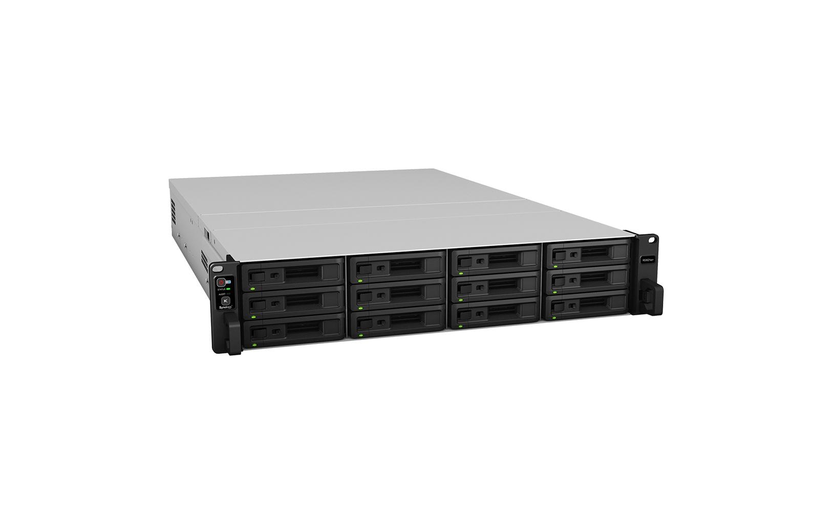 NAS RackStation RS3621xs+ 12-bay<br>Beschleunigung von Workloads in Unternehmen mit Datenschutz derEnterprise-Klasse