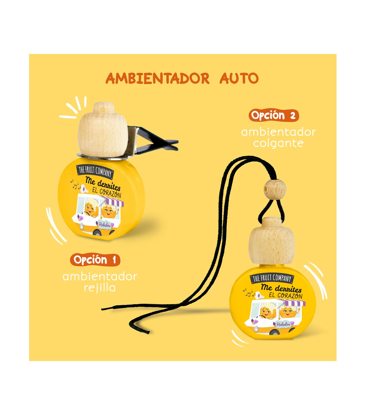 The Fruit Company - Aromatizante de carro - Sorvete de manga