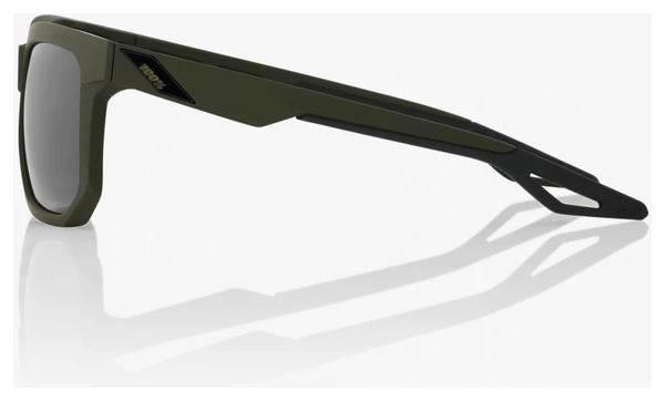 Lunettes 100% Centric Soft Tact Army Vert - Lentilles Miroir Noir