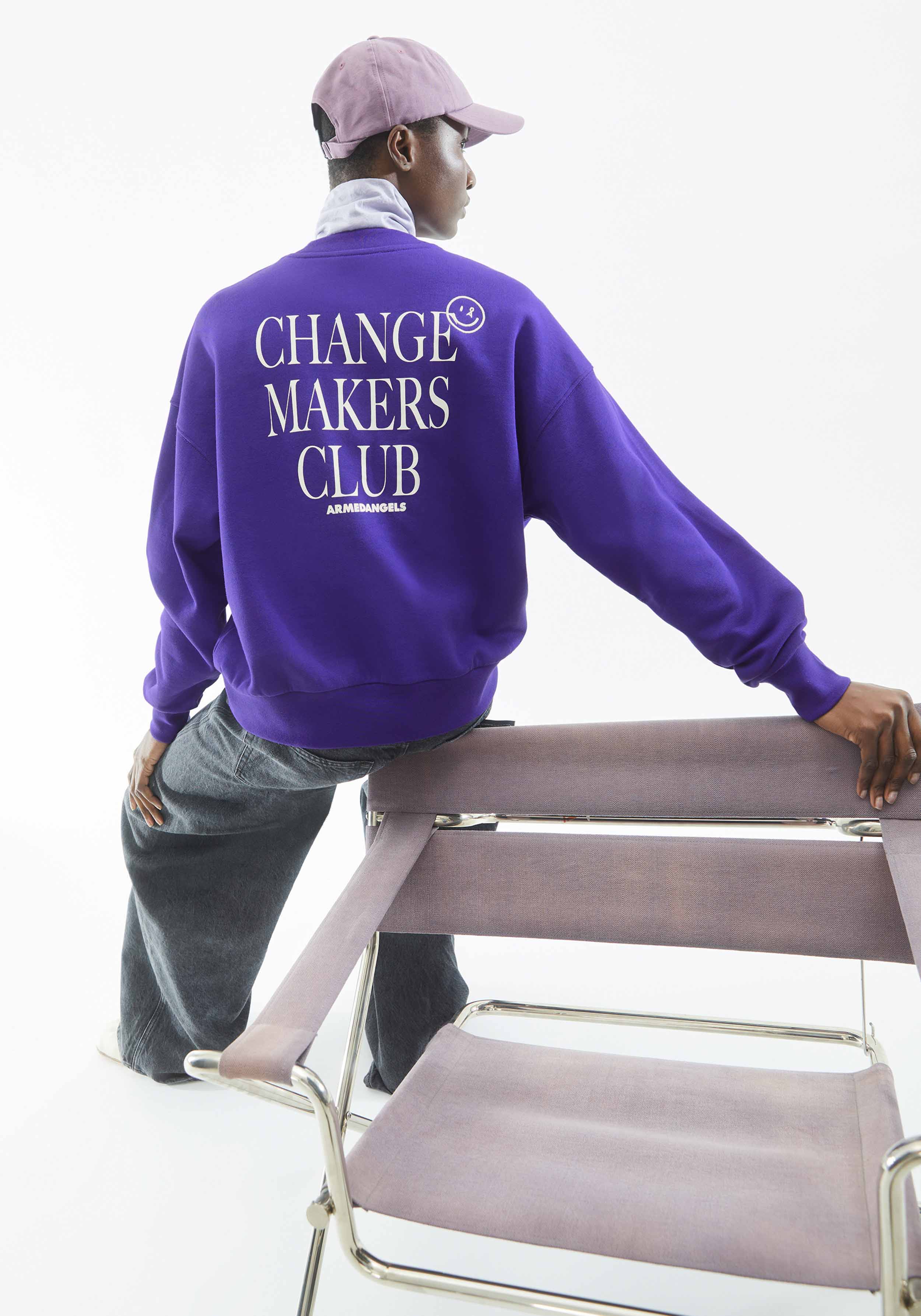 Armedangels Sweatshirt Alizaa Chaange Indigo Lilac