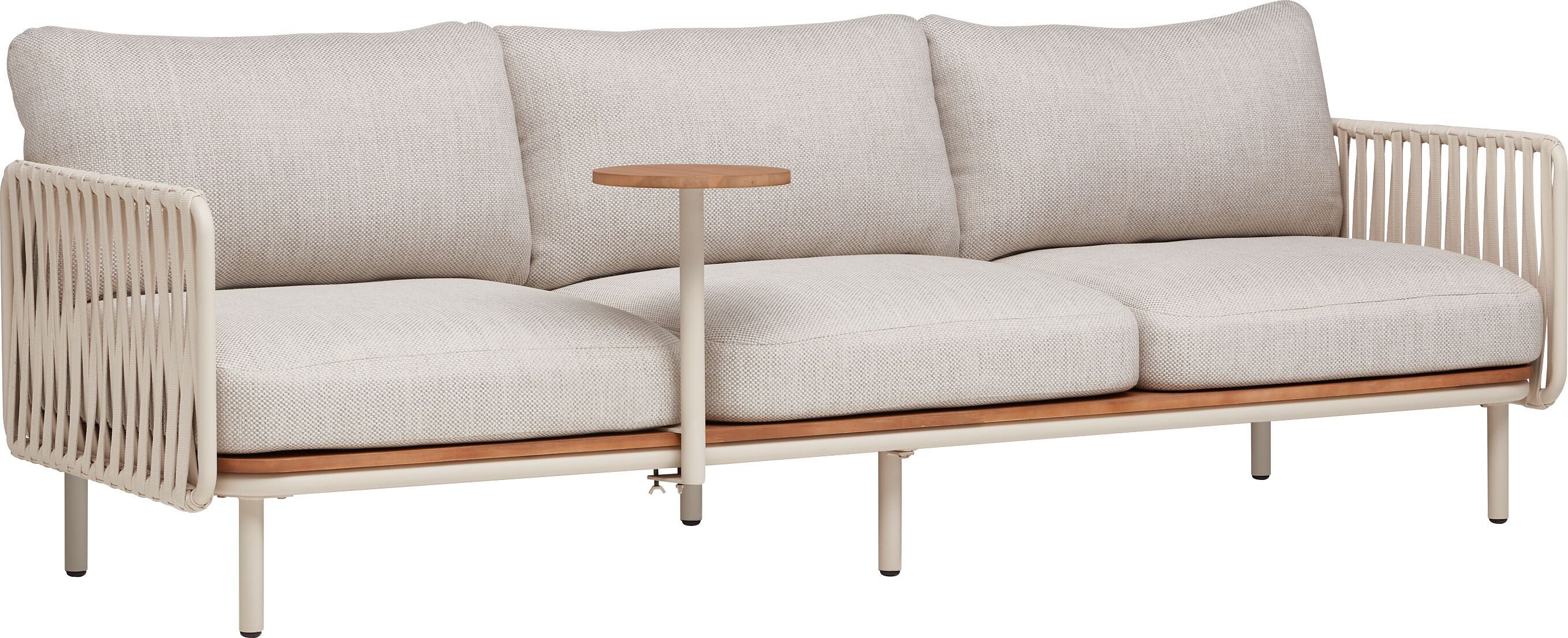 NIHOA Sofa Anstecktisch_Rope Sand - Hellgrau