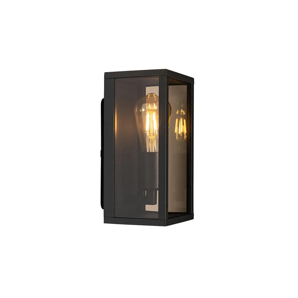 Qazqa wandlampen buiten charlois bruin e27