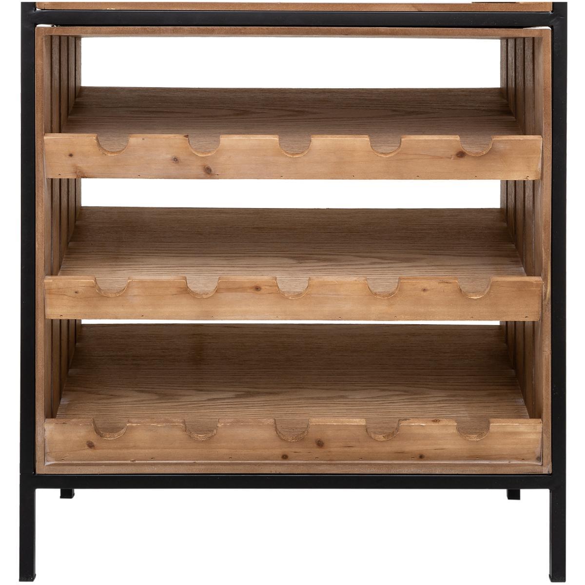 MEUBLE BAR BOUTEILLE BAKOS D.60X30X160CM