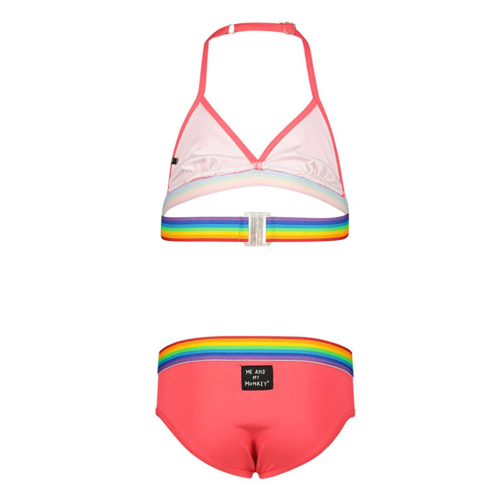 Slechte pasvorm.triangel bikini roze