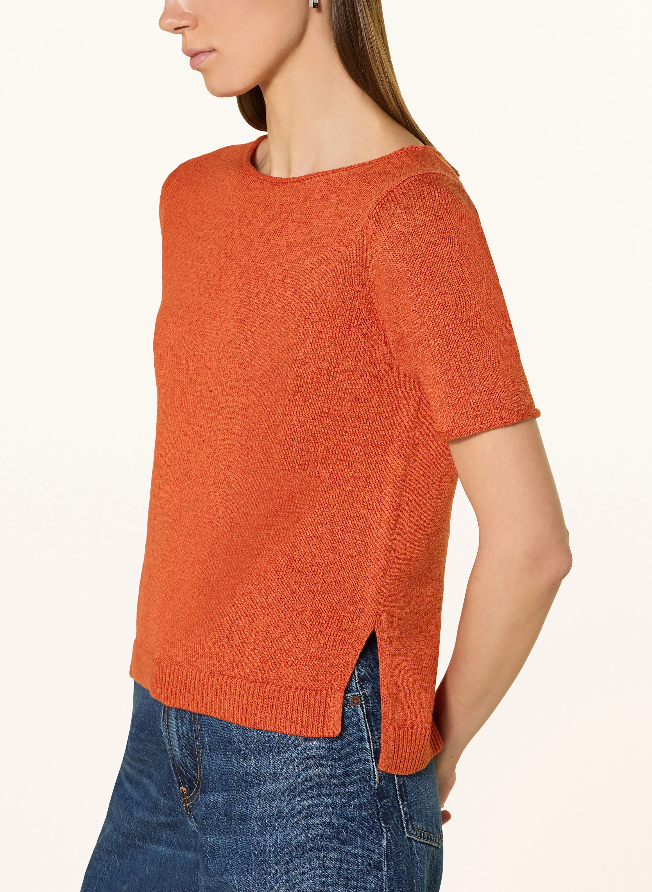 Marc O'Polo Strickshirt mit Leinen