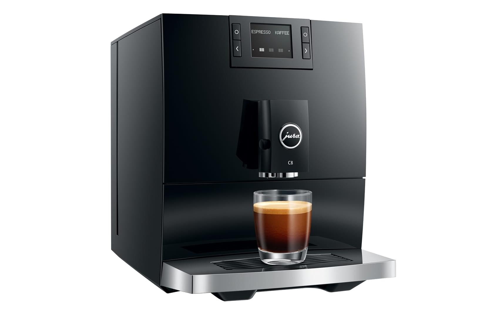 Kaffeevollautomat C8 Piano Black (SA)<br>Vollautomat für eine grosse Auswahl an Kaffee- und Milchspezialitäten