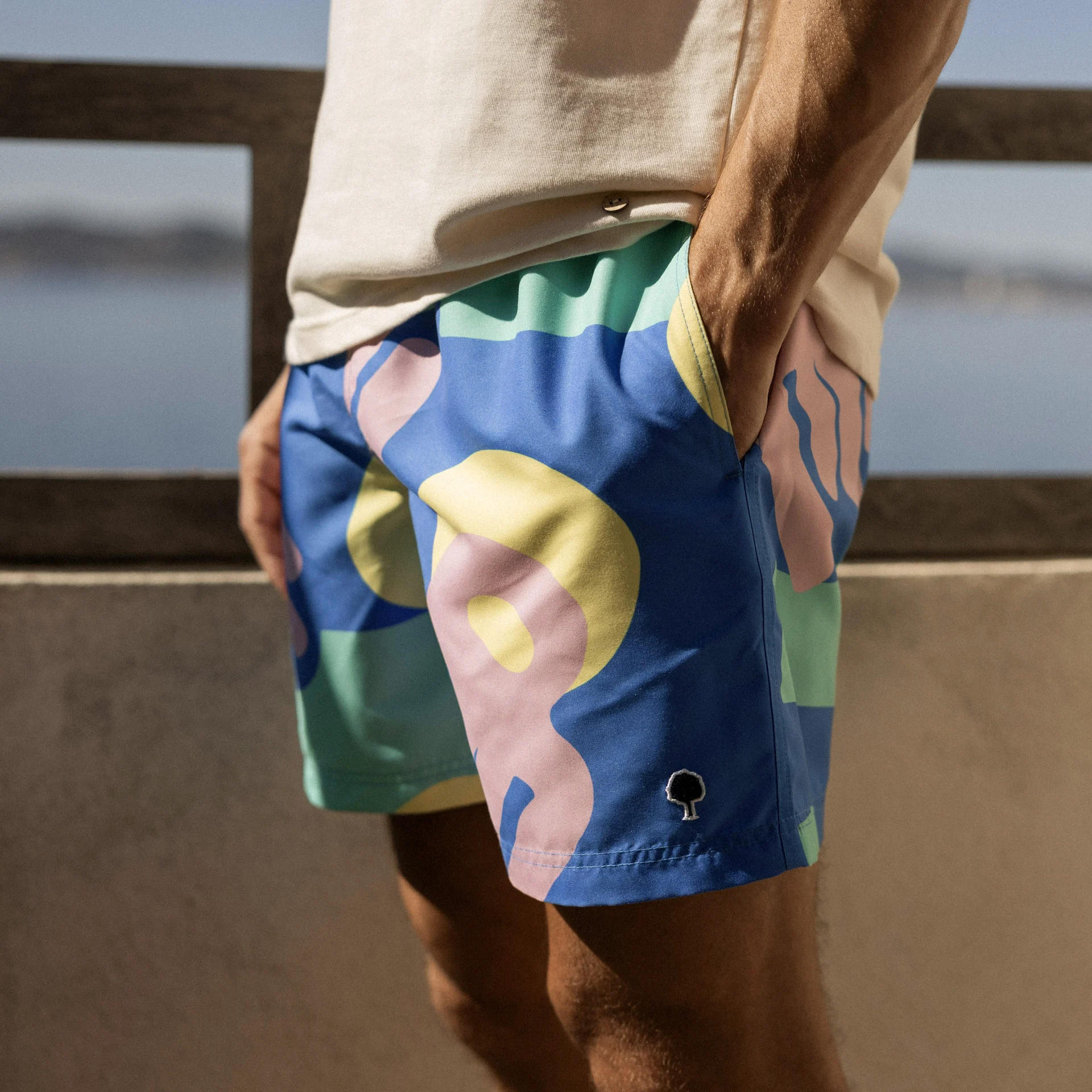 Maillot de bain bleu roi - Diego Faivre polyester recyclé - modèle mimizan