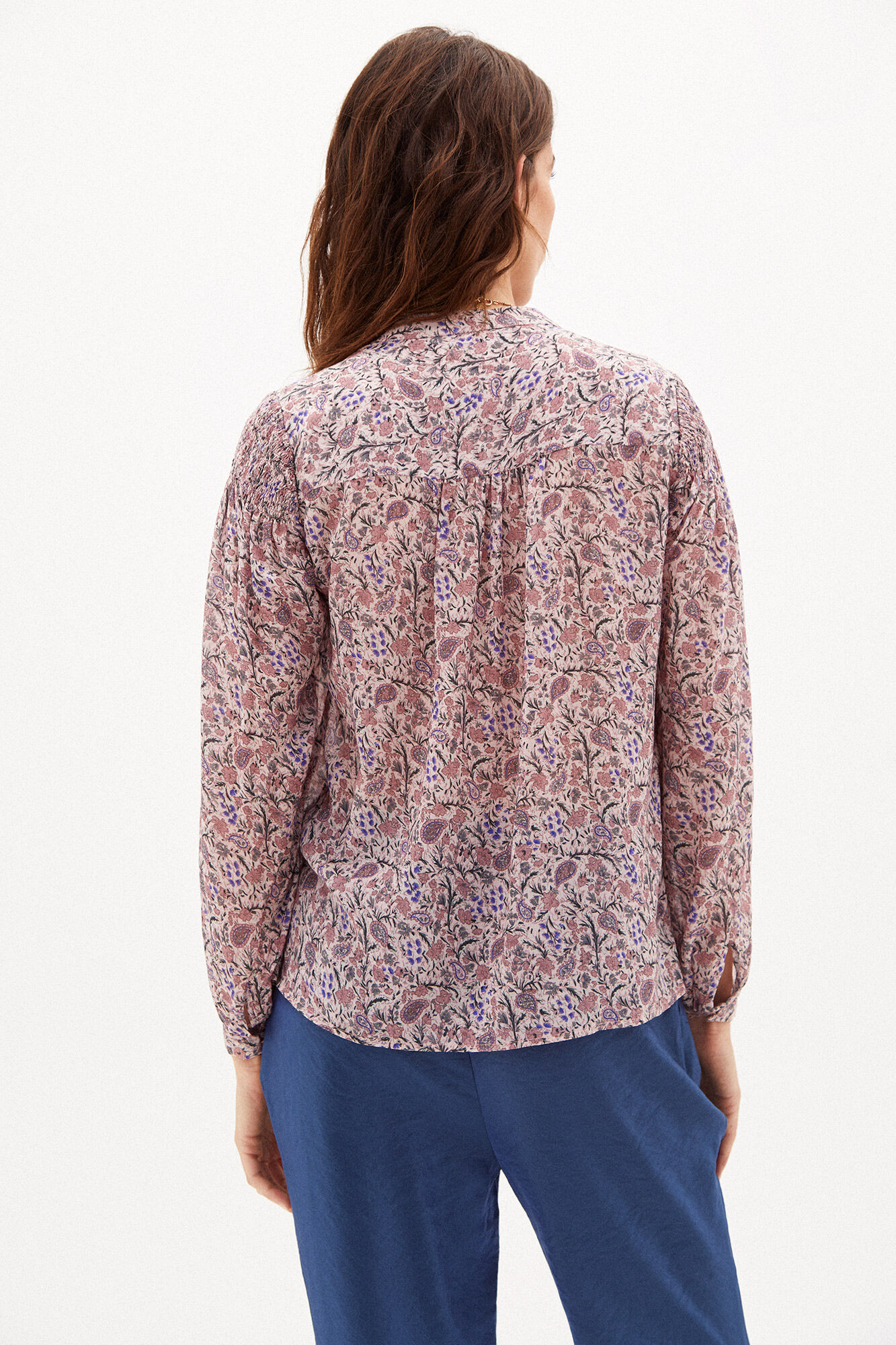 Vega Camisa fluida estampada - Rosa
