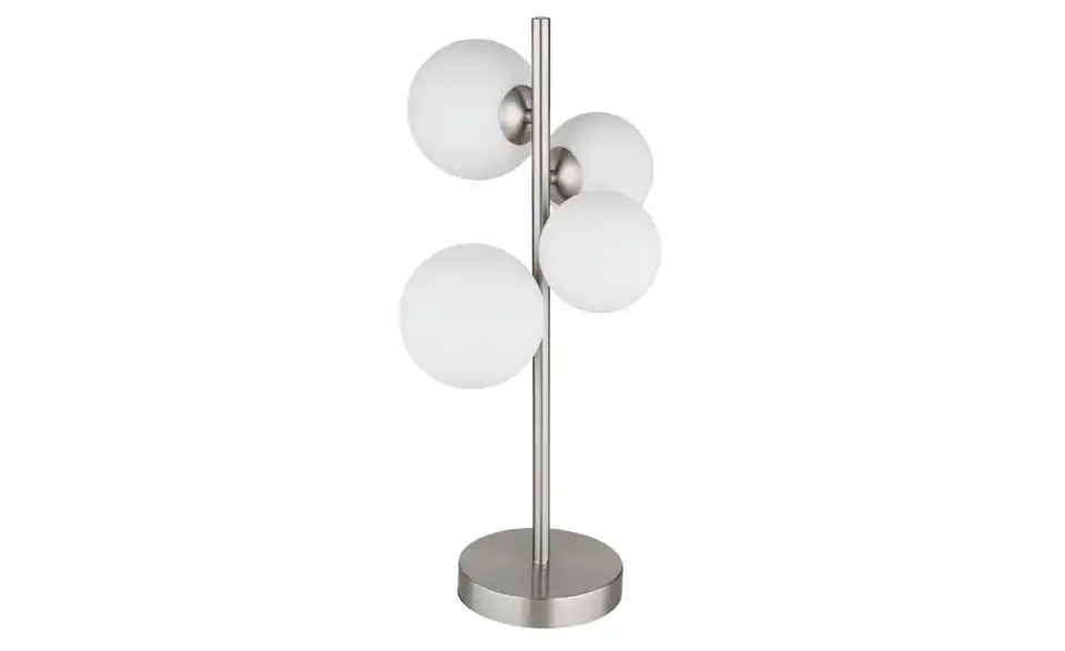 Tischleuchte 23 cm 51 cm 27 cm edelstahlfarben, Weiß
