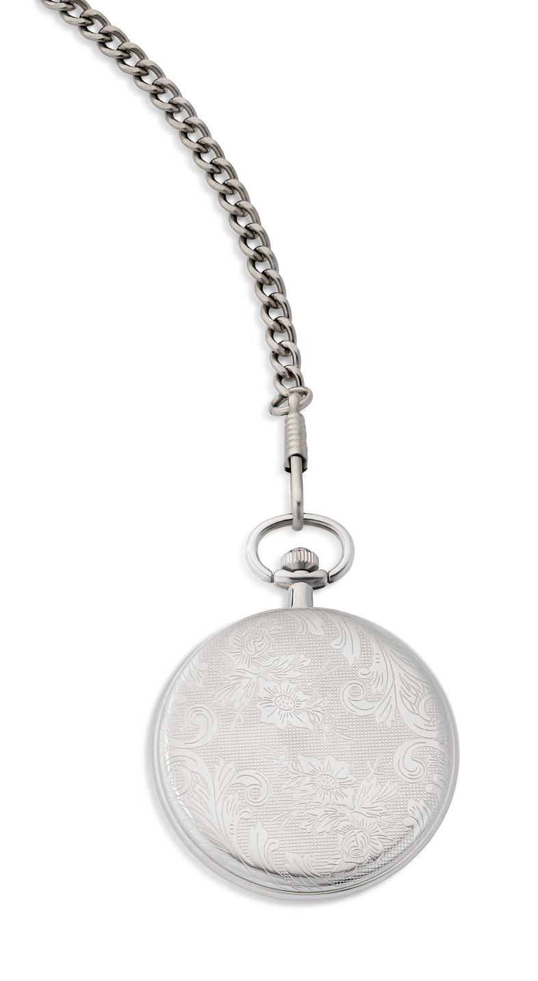 Quartz-Taschenuhr mit Metallgehäuse