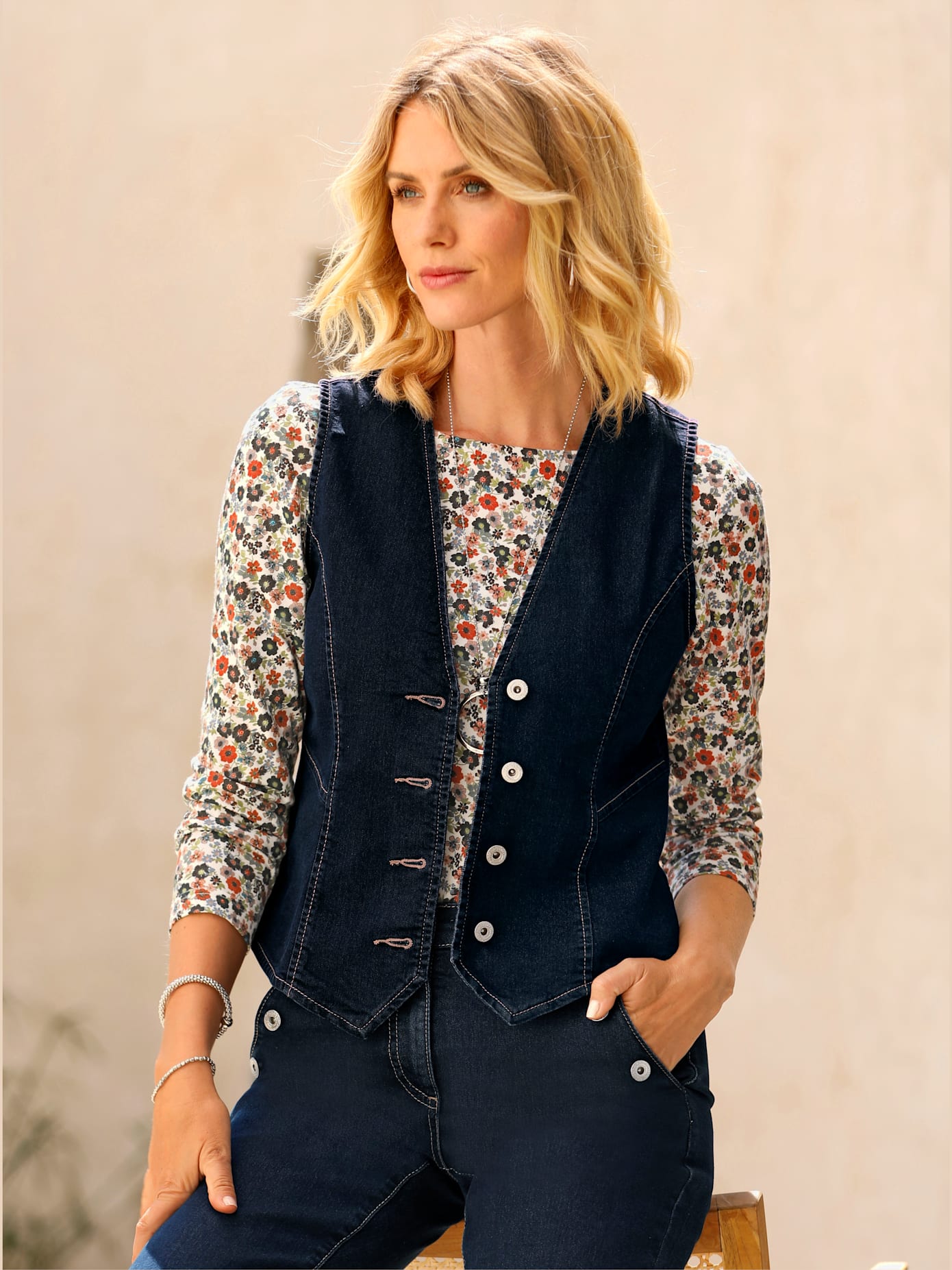 Gilet en jean qualité coton